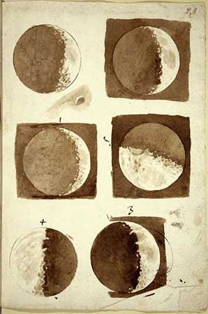 La Luna negli appunti di Galileo