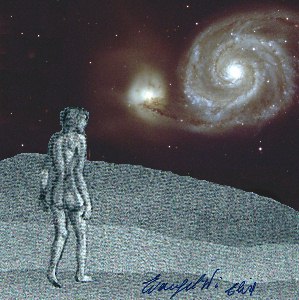 Allegoria con Lucy e galassia M 51