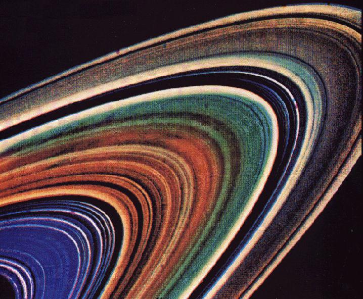 Anelli di Saturno - (Voyager 1, 8.11.1980)