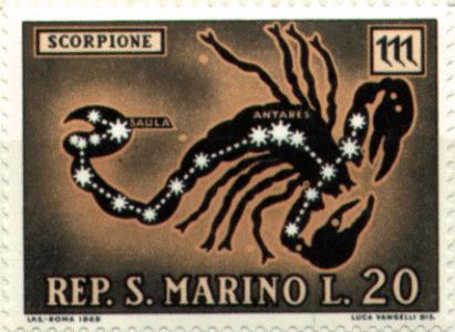 Costellazione dello Scorpione, San Marino 1969