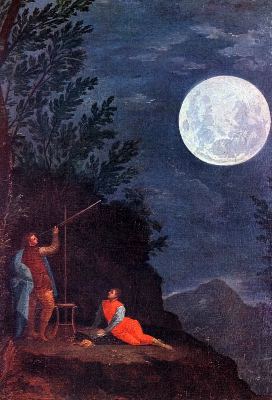 Osservare la Luna, dipinto