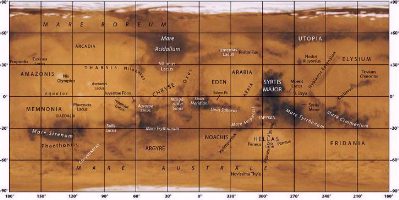 mappa di Marte